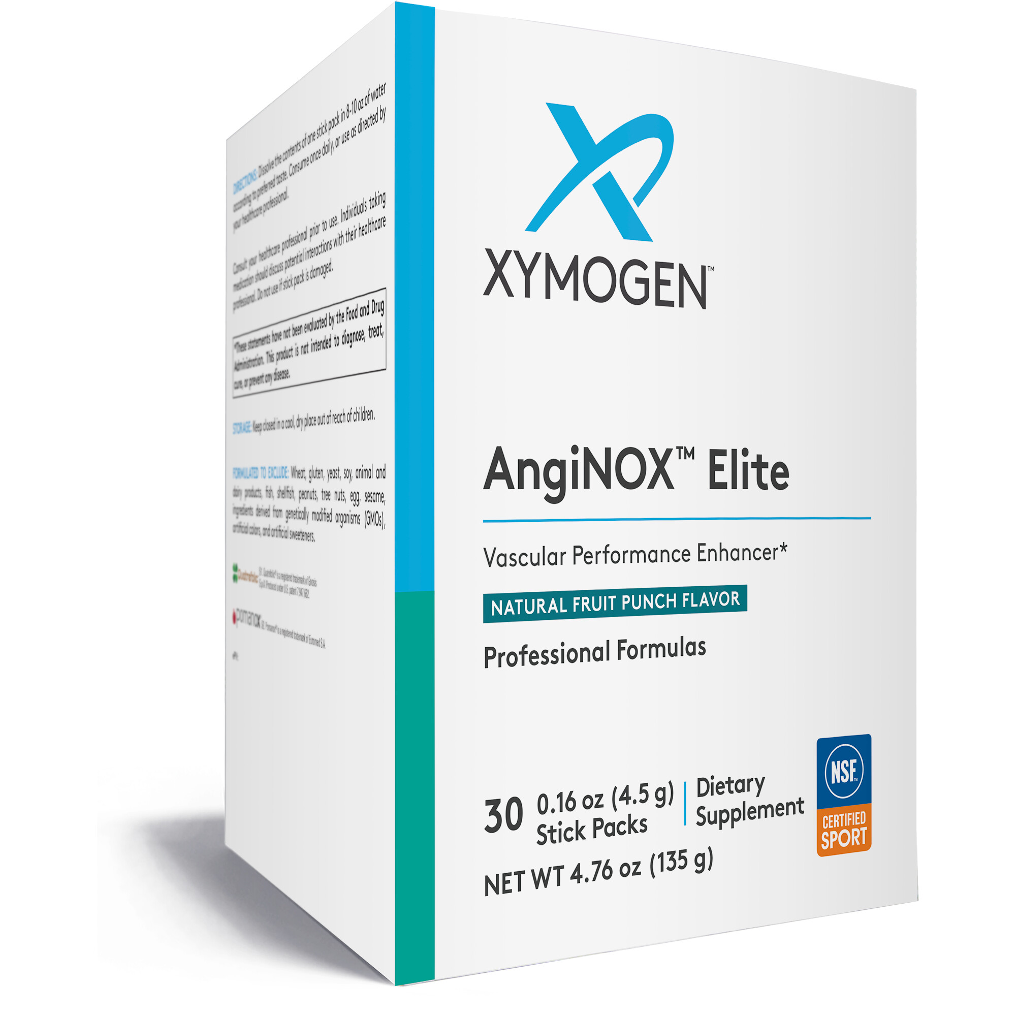 AngiNOX Elite Fruit Punch - 30 Servings | Xymogen